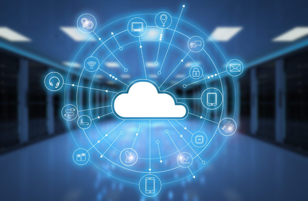 illustration of cloud server virtualization