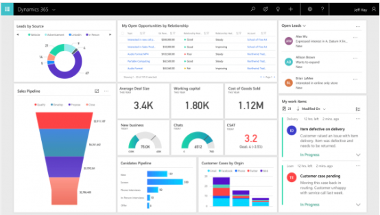 MIcosoft Dynamics 365 screenshot