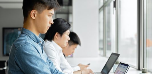 coworkers using business continuity software