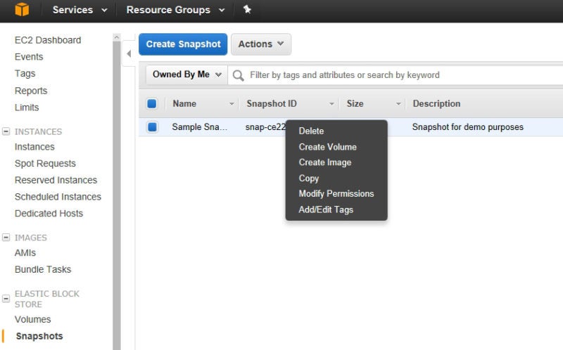 AWS Screenshot