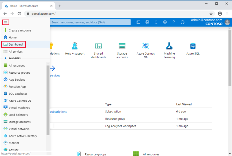 Microsoft Azure Screenshot