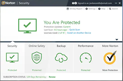 Norton screenshot